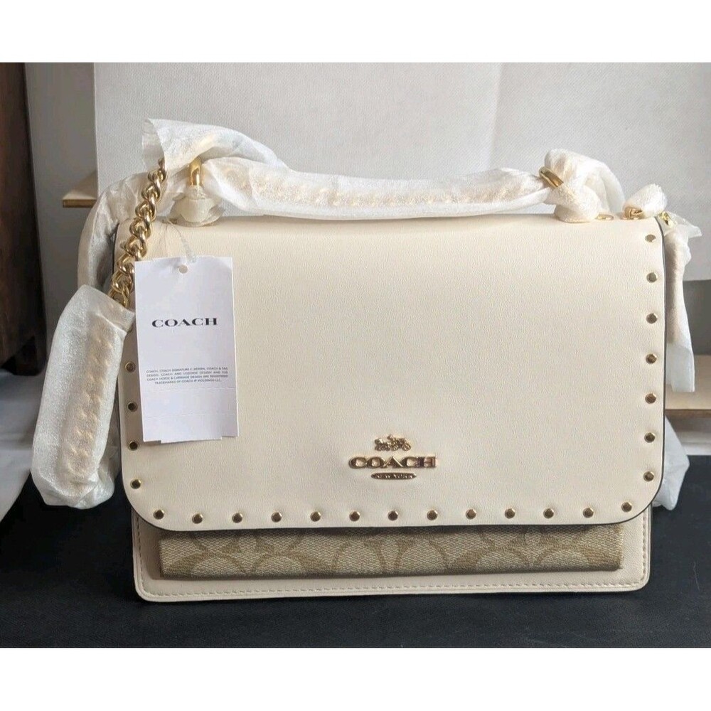 Coach Klare Crossbody - Light Khaki Multi, Snakeskin Embossed, NWT - Picture 2 of 8